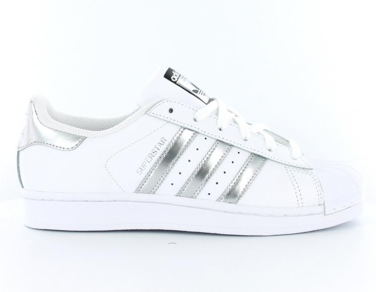 adidas superstar femme grise et blanche